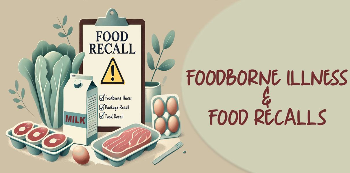 Food recall notice for foodborne illness and product recalls.
