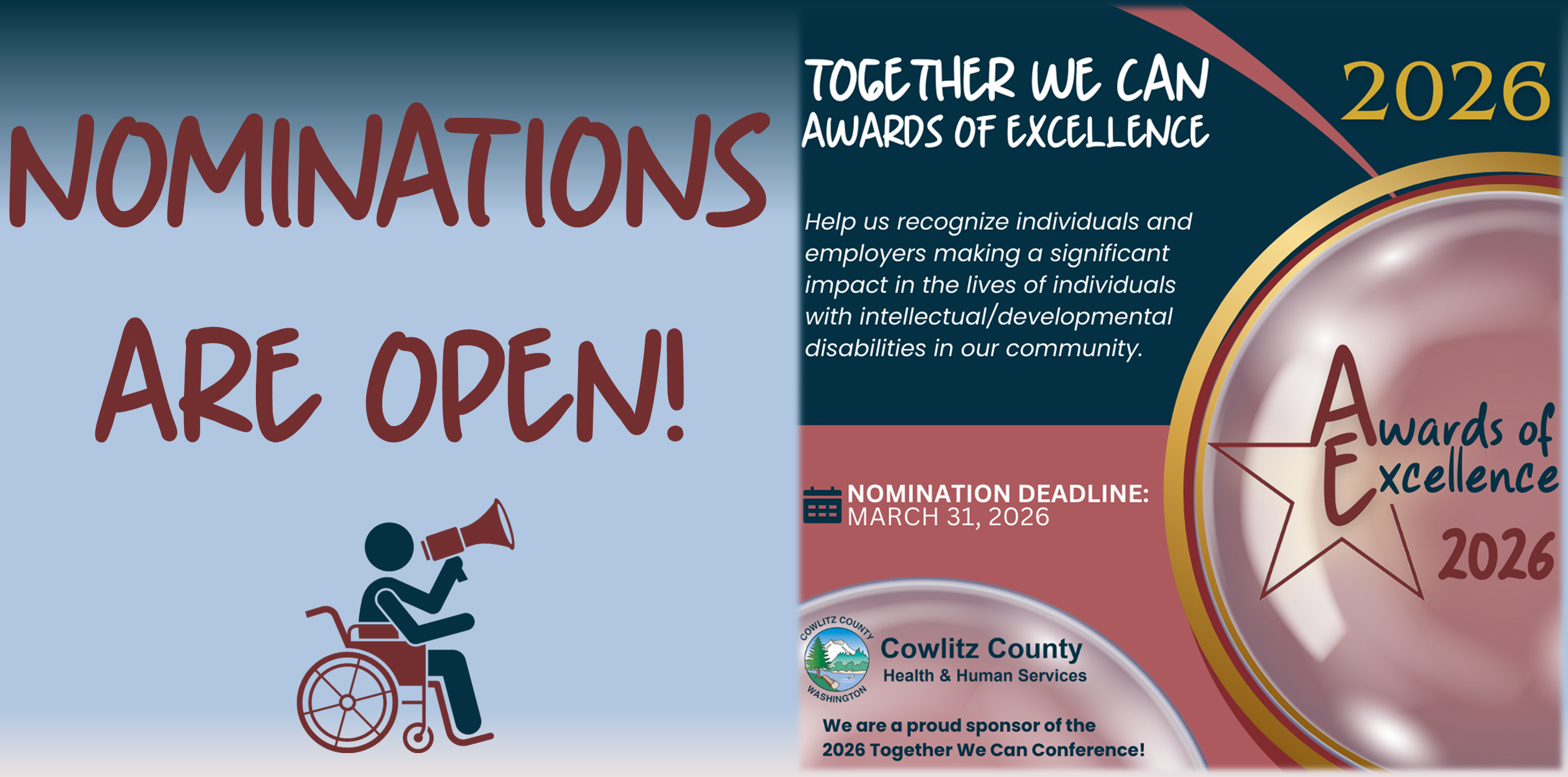 Together We Can Awards of Excellence 2026 - Nominations Are Open