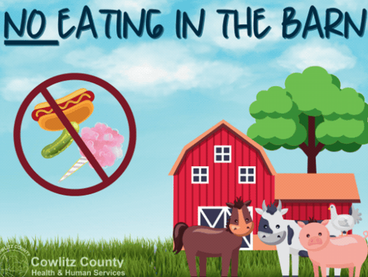 Wash Hands - No Eating in Barn